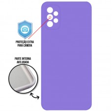 Capa para Samsung Galaxy A32 4G - Case Silicone Cover Protector Roxa